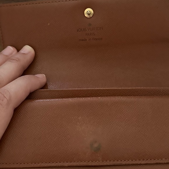 Louis Vuitton Vintage LV Brown Monogram Logo Trifold Wallet - Picture 5 of 15
